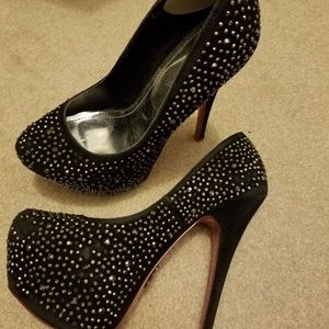 Black Sparkles Alba pumps stilettos 7